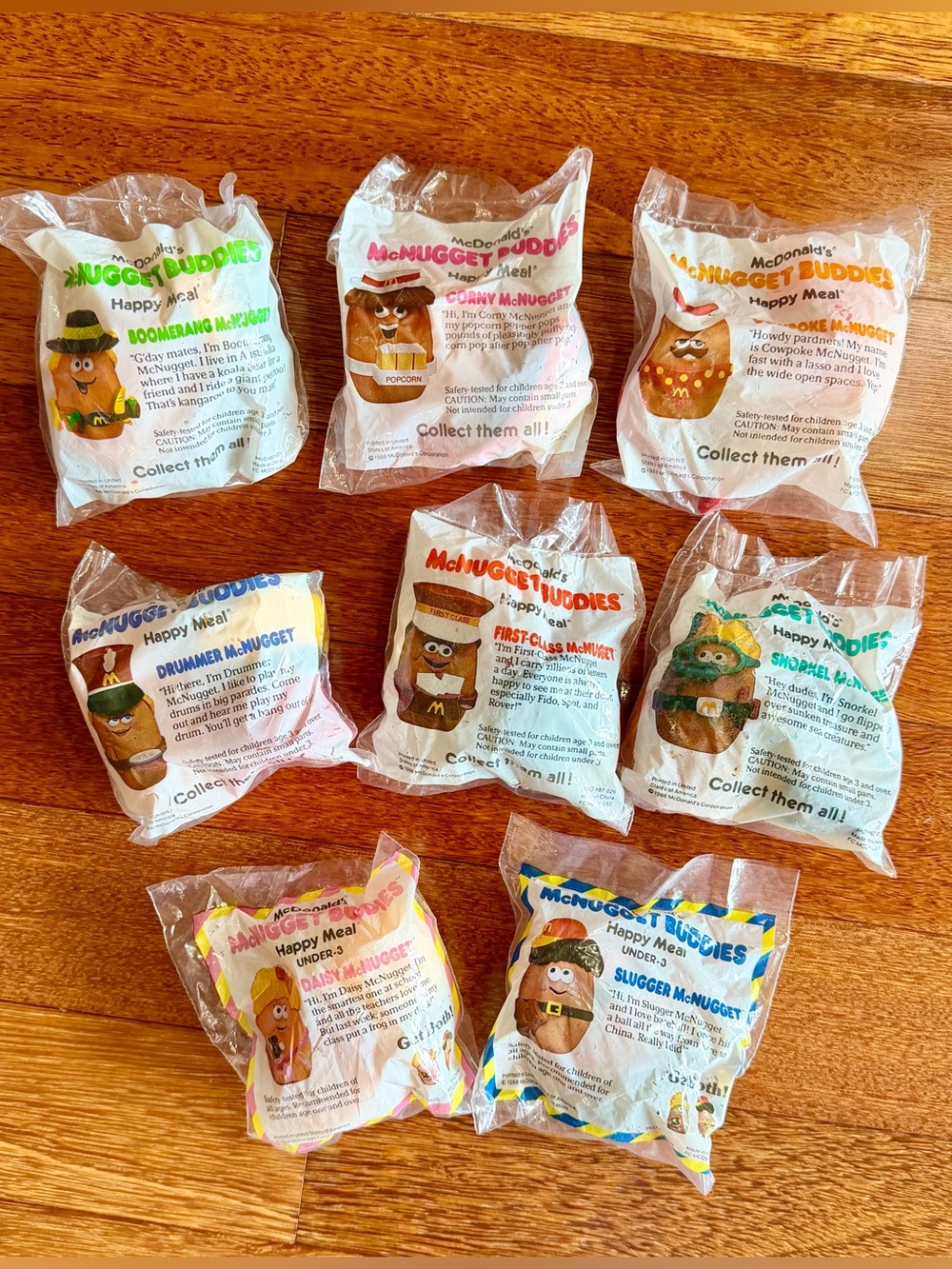 80s Vintage 🍟 McDonald's McNugget Buddies Happy Meal Toys - NIP!